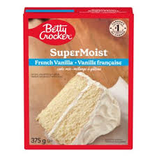 BETTY CROCKER SUPERMOIST CAKE MIS FRENCH VANILLA 375G