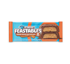 MR BEAST FEASTABLES CREAMY PEANUT BUTTER 2 CUPS 40GR