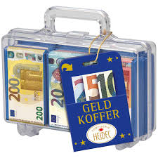 HEIDEL MALETÍN EUROS 112,5GR CHOCOLATE