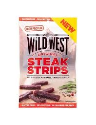 WILD WEST STEAK STRIPS 25GR BEEF JERKY