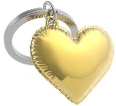 LLAVERO CORAZÓN AMARILLO MTM311-01