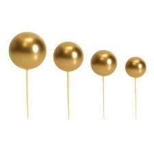 SET 20 BOLAS DECORATIVAS DORADAS
