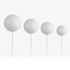 SET 20 BOLAS DECORATIVAS BLANCAS