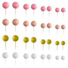SET 32 BOLAS DECORATIVAS MIX ROSA