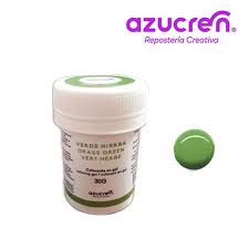 COLORANTE VERDE HIERBA AZUCREN 30GR